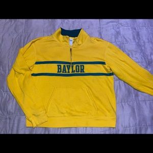 Yellow Baylor bears hoodie pullover by pink